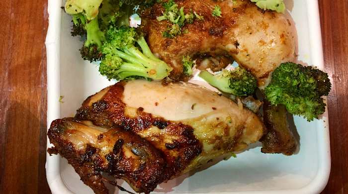 Chicken from Fields Good Chicken in NYC.